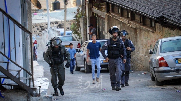 القدس: قوات الاحتلال تعتقل 4 شبان من العيسوية