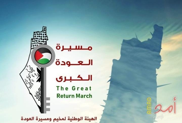 "الهيئة الوطنية لمسيرات العودة": الجمعة المقبلة تحمل شعار "مسيراتنا مستمرة"
