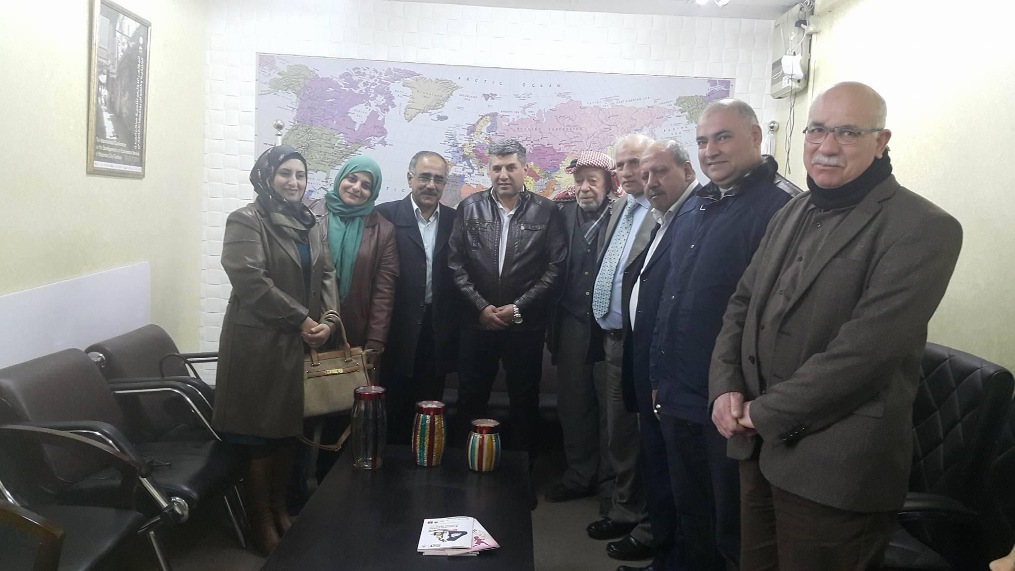 الاتفاق على مد جسور التعاون بين الجمعية الفلسطينية ونقابة تجارة المواد الغذائية