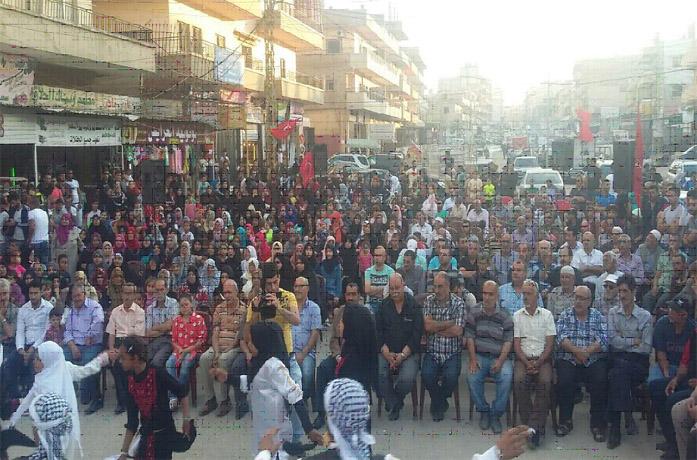 مهرجان حاشد للجبهة الديمقراطية احياء لذكرى البارد والنكبة