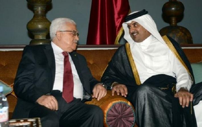 الرئيس عباس التقى مع أمير قطر