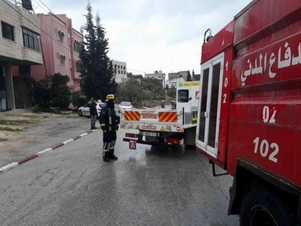 بسبب الأمطار.. حادثي إنزلاق مركبات في طولكرم
