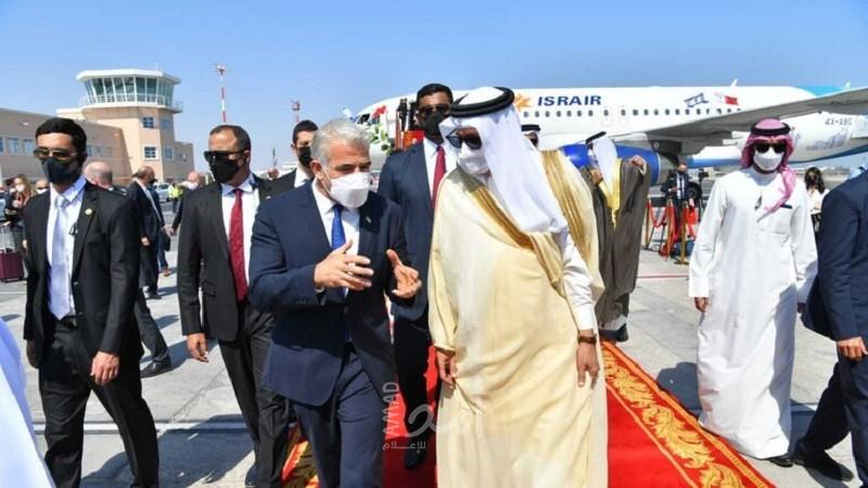 لابيد يصل البحرين لافتتاح السفارة الإسرائيلية في المنامة