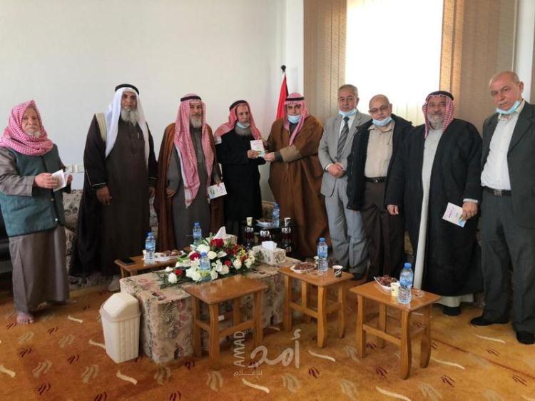 جمعية المجلس العلمي تستقبل عميد عائلة شبير بمحافظة خان يونس