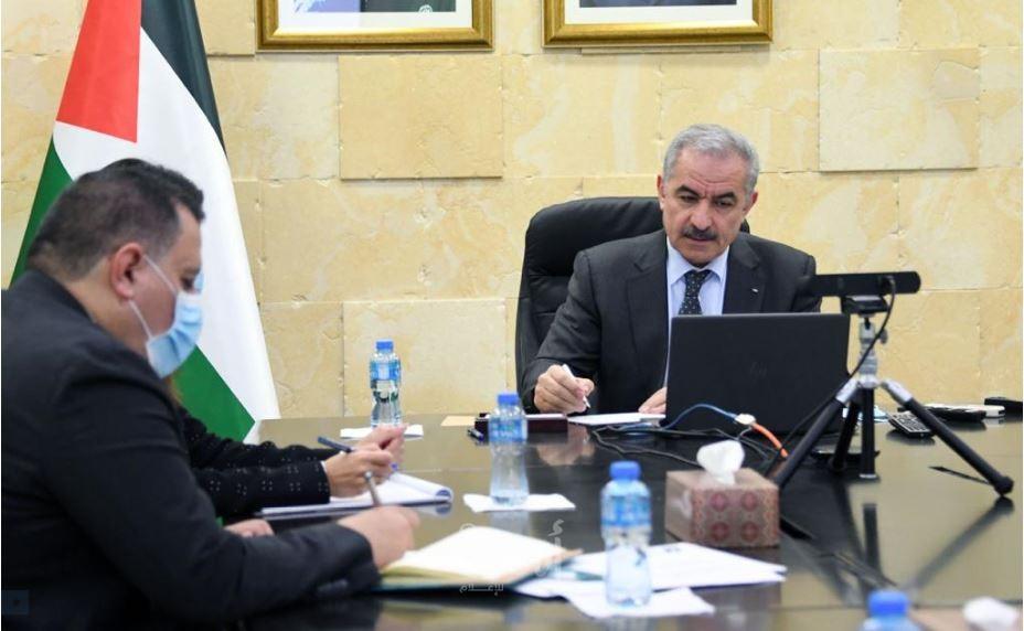 اشتية يبحث مع وزير الشؤون الخارجية الالماني المسار السياسي والانتخابات