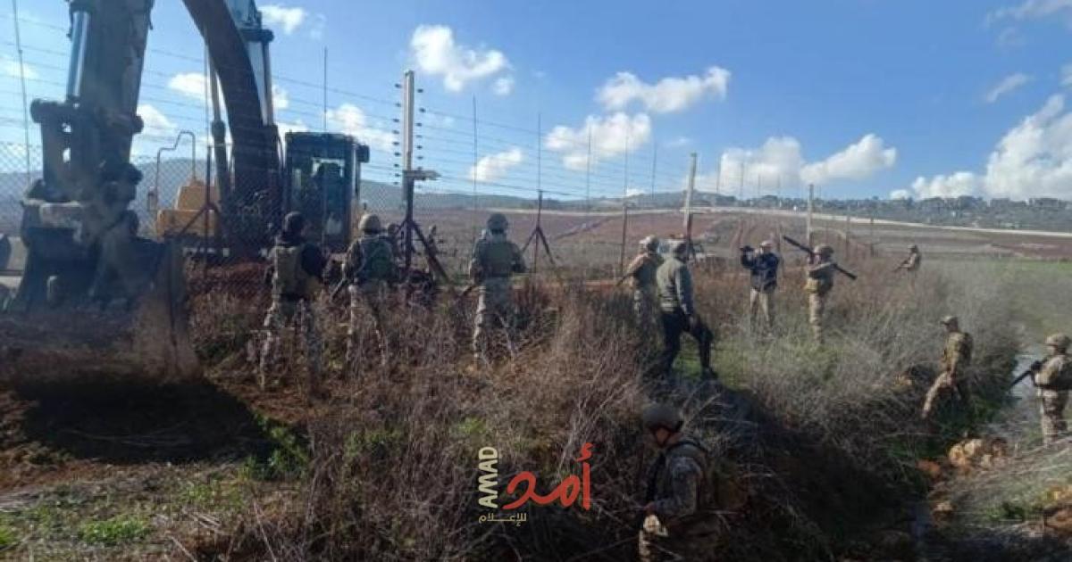 الجيش اللبناني يمنع جرافة إسرائيلية من الحفر على الحدود لليوم الثاني