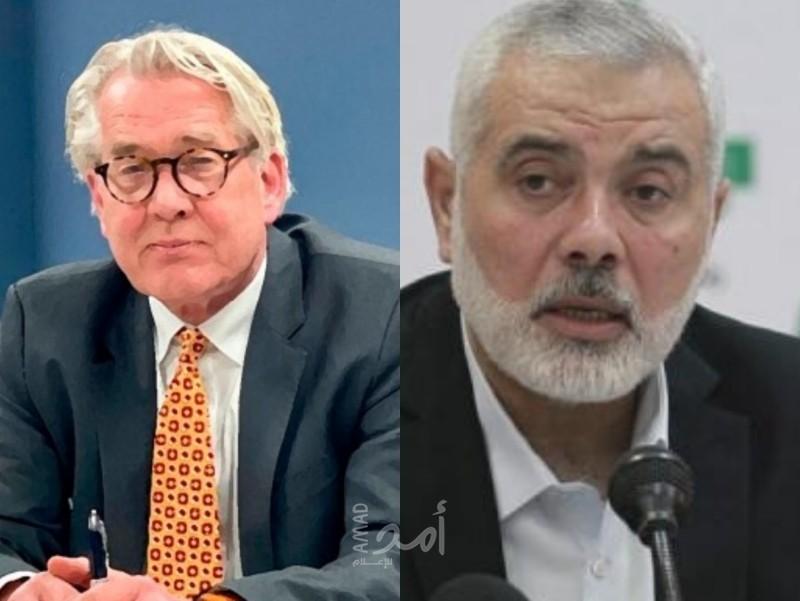 هنية يتلقى اتصالاً هاتفياً من "وينسلاند"