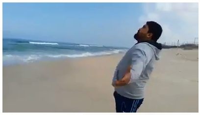 مواطن غزي يشكو عباس الى الله
