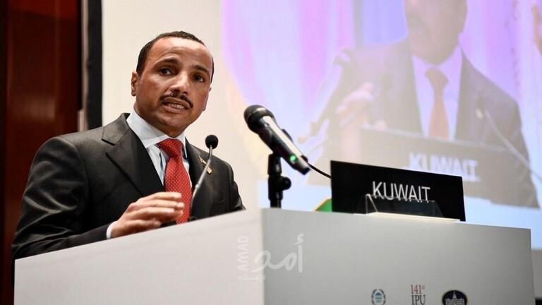رئيس مجلس الأمة الكويتي: الاحتلال الإسرائيلي يستقوي بصمت المجتمع الدولي إزاء جرائمها