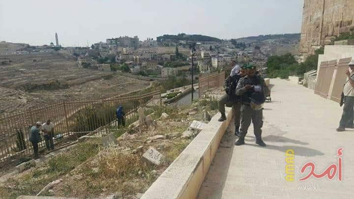 " مفتي القدس"  يستنكر اعتداء  قوات الاحتلال على مقبرة باب الرحمة