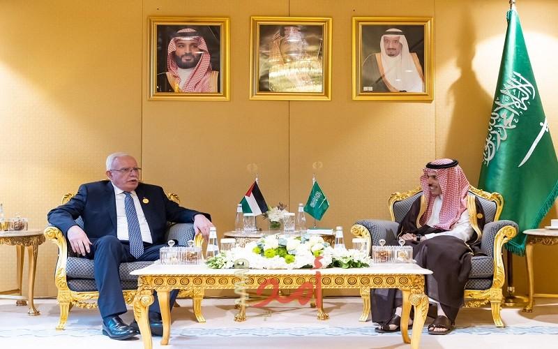 المالكي يلتقي بن فرحان لبحث آخر التطورات