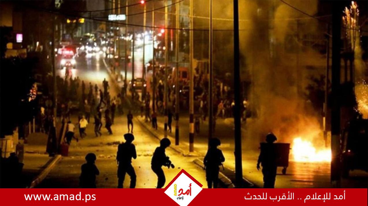 إصابات خلال مواجهات مع الاحتلال في اوصرين جنوب نابلس