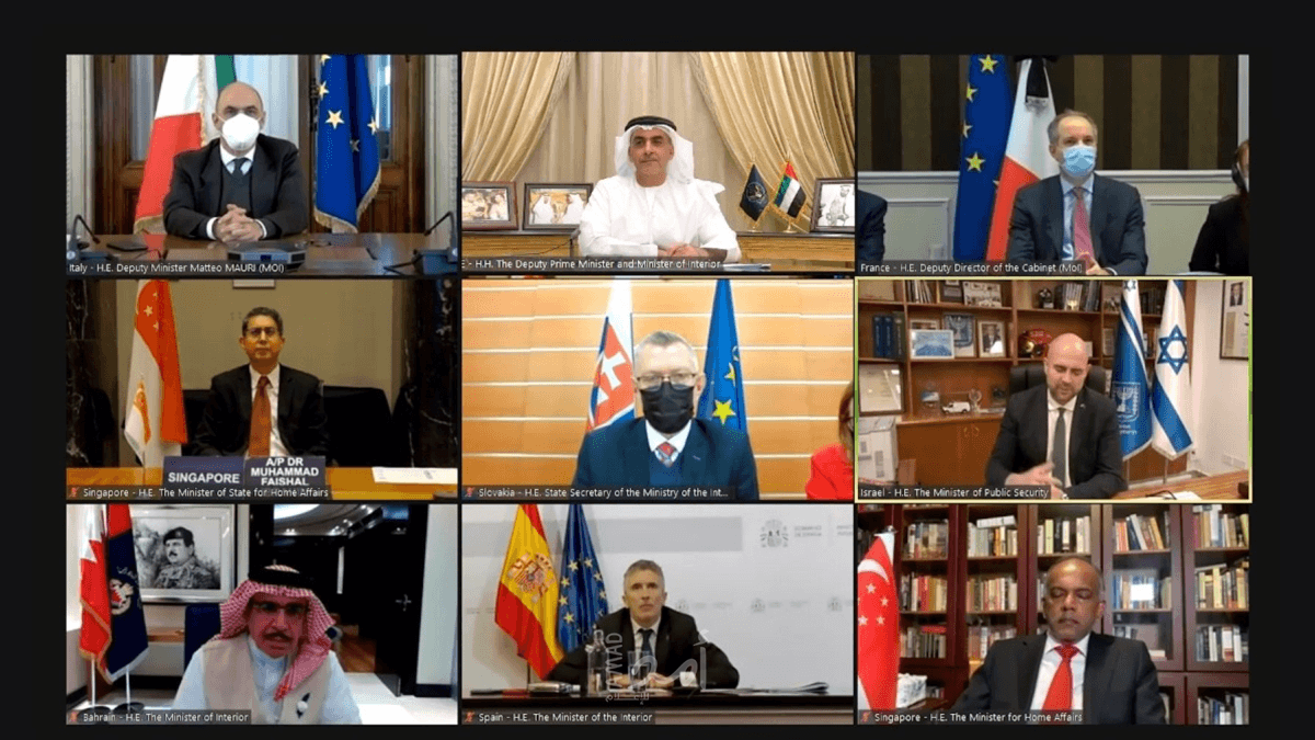 الإمارات تستضيف اجتماعًا افتراضيًا لوزراء داخلية التحالف الأمني الدولي