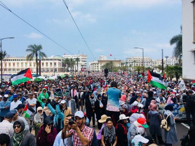 المغرب: آلاف المتظاهرين ضد نقل السفارة إلى القدس