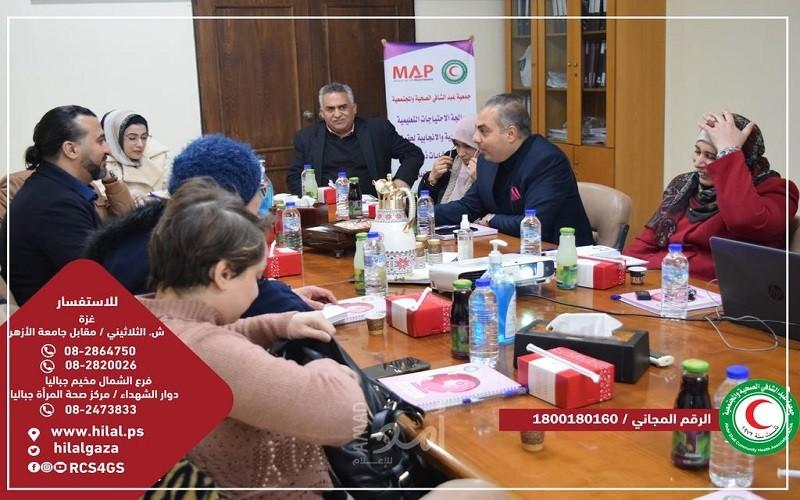 جمعية عبد الشافي الصحية والمجتمعية  تستقبل وفداً من مؤسسة العون الطبي للفلسطينيين