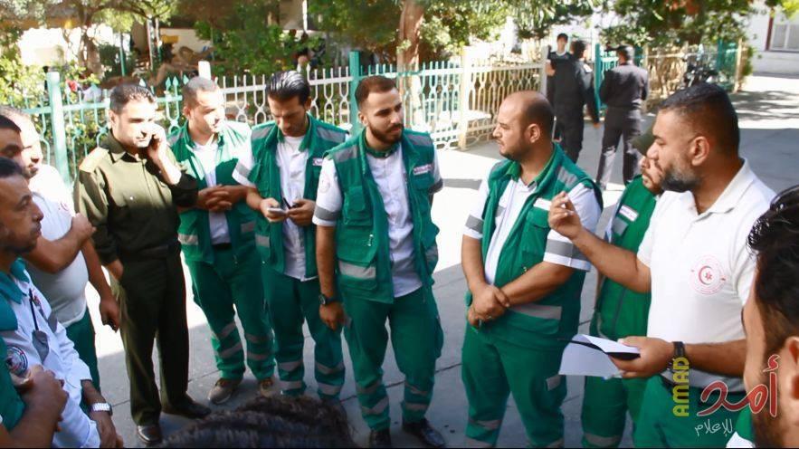 ضمن استعدادات رفع الجهوزية لطواقمها.. الخدمات الطبية تشارك في مناورات شمال قطاع غزة