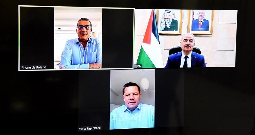 اشتية يلتقي المبعوث السويسري لعملية السلام لمناسبة انتهاء مهامه الرسمية