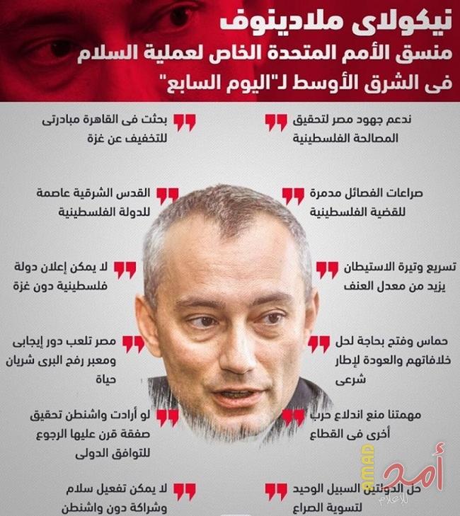 فيديو - ملادينوف يكشف تفاصيل مبادرته الخاصة للتخفيف عن غزة و يوجه رسائل إلى حماس وفتح