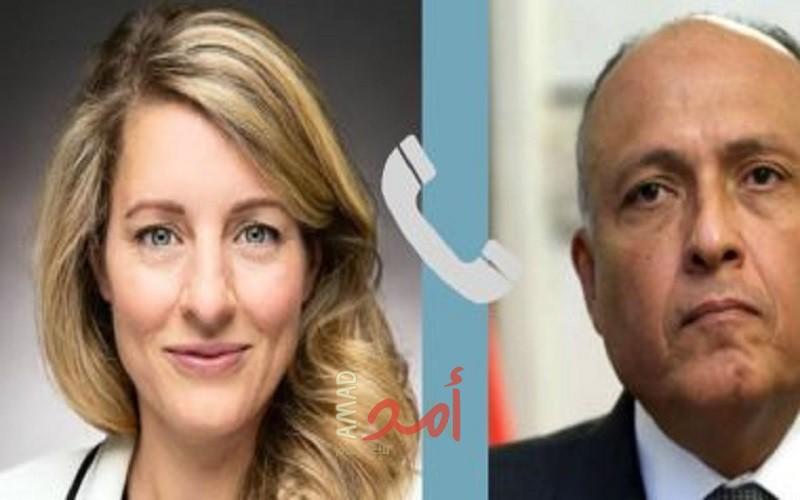خلال اتصال مع نظيرته الكندية.. شكري يناقش الأحداث والتطورات في السودان