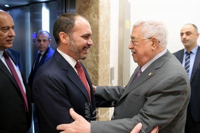 عمان: عباس يبحث مع الأمير علي بن الحسين آخر التطورات المتعلقة بالقضية الفلسطينية