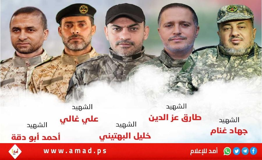 سرايا القدس تنعى قادتها وشهداءها في العدوان الإسرائيلي على قطاع غزة