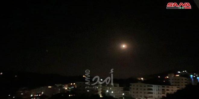 سماع دوي انفجارات جنوب شرق جرمانا بريف دمشق وأنباء عن تدمير طائرة مسيرة
