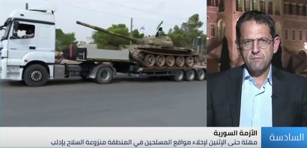 بالفيديو.."سامي نادر ": صفحة الحرب قد تطوى بشكل كامل بعد نزع السلاح في إدلب