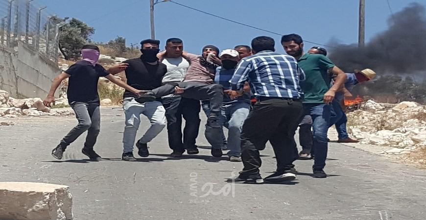 إصابتان برصاص جيش الاحتلال في مسيرة كفر قدوم الأسبوعية