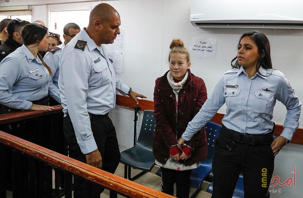 محدث_محكمة الاحتلال تمدد اعتقال "عهد التميمي" لـ 4 أيام