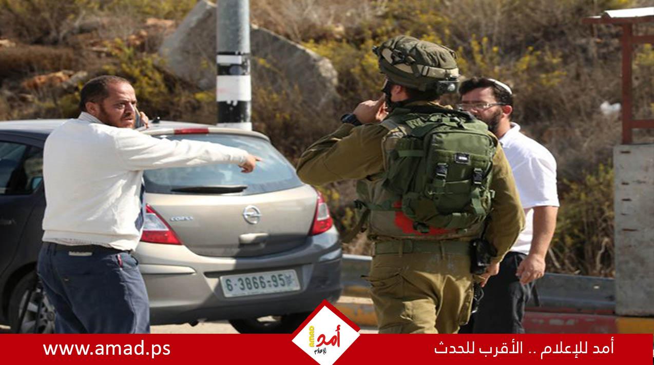 إصابات جراء اعتداء قوات الاحتلال على مركبة مواطن قرب النبي صالح