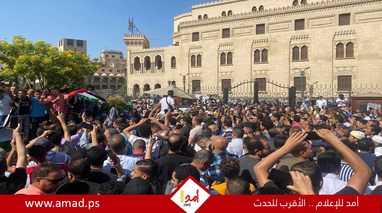 مظاهرات حاشدة في مصر دعما لفلسطين ورفضا لتهجير سكان غزة - فيديو وصور