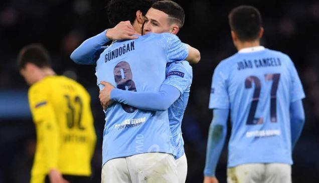 مانشستر سيتي يخرج بفوز قاتل 2-1 على دورتموند في ذهاب ربع النهائي