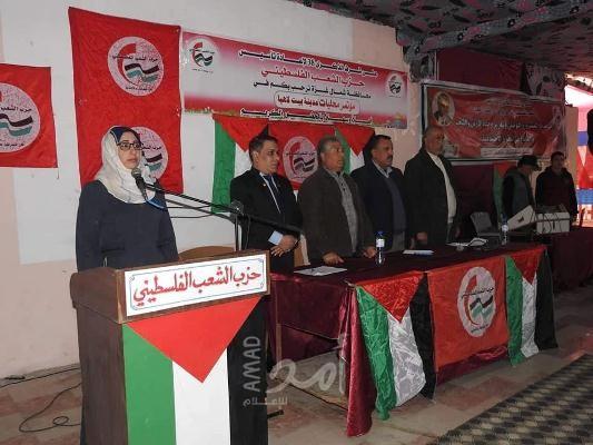 الصالحي خلال مؤتمر مدينة بيت لاهيا.. مصممون على اسقاط صفقة ترامب
