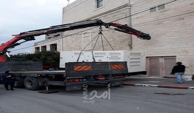 كهرباء القدس تزود عدد من مشافي بيت لحم بمولدات كهربائية