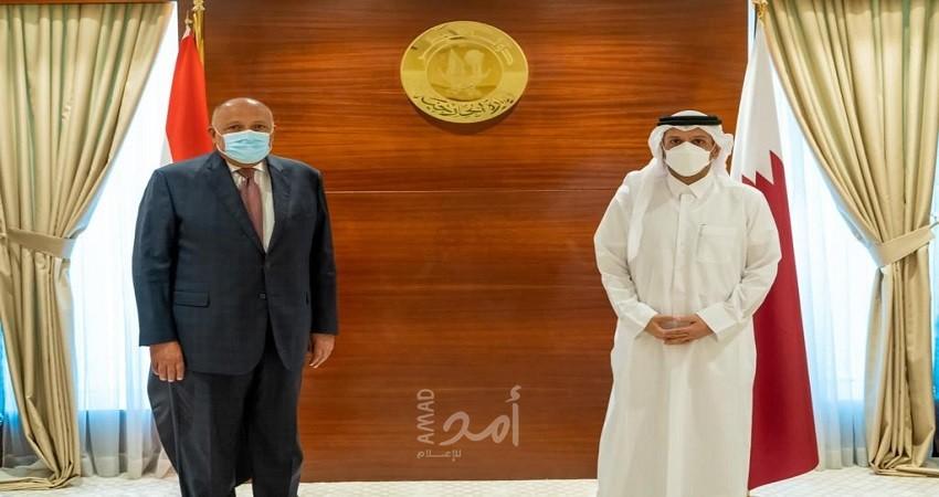 جلسة مباحاث رسمية بين مصر وقطر في الدوحة