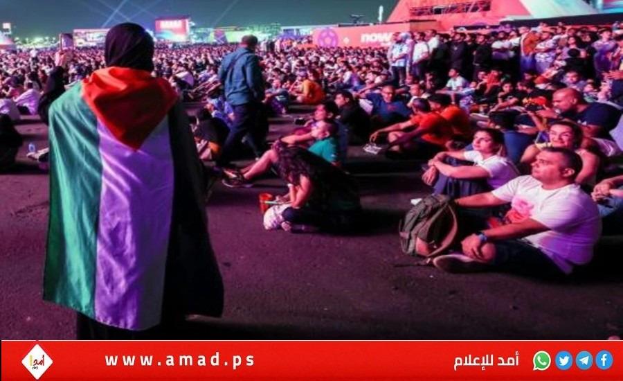 فرانس برس: العلم الفلسطيني طاغ في مونديال قطر والإسرائيليون يتفادون لفت الانتباه