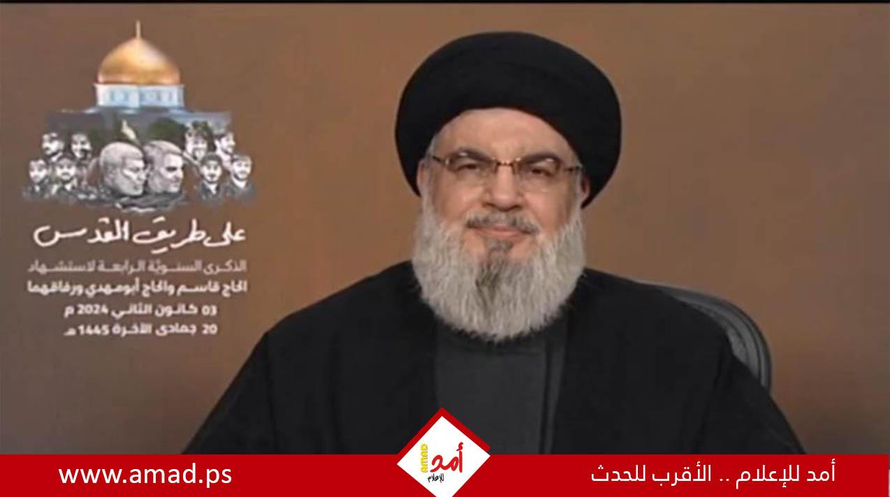 نصر الله: "طوفان الأقصى" أطلقتها "القسام" وتضامن معها بقية الفصائل الفلسطينية - فيديو