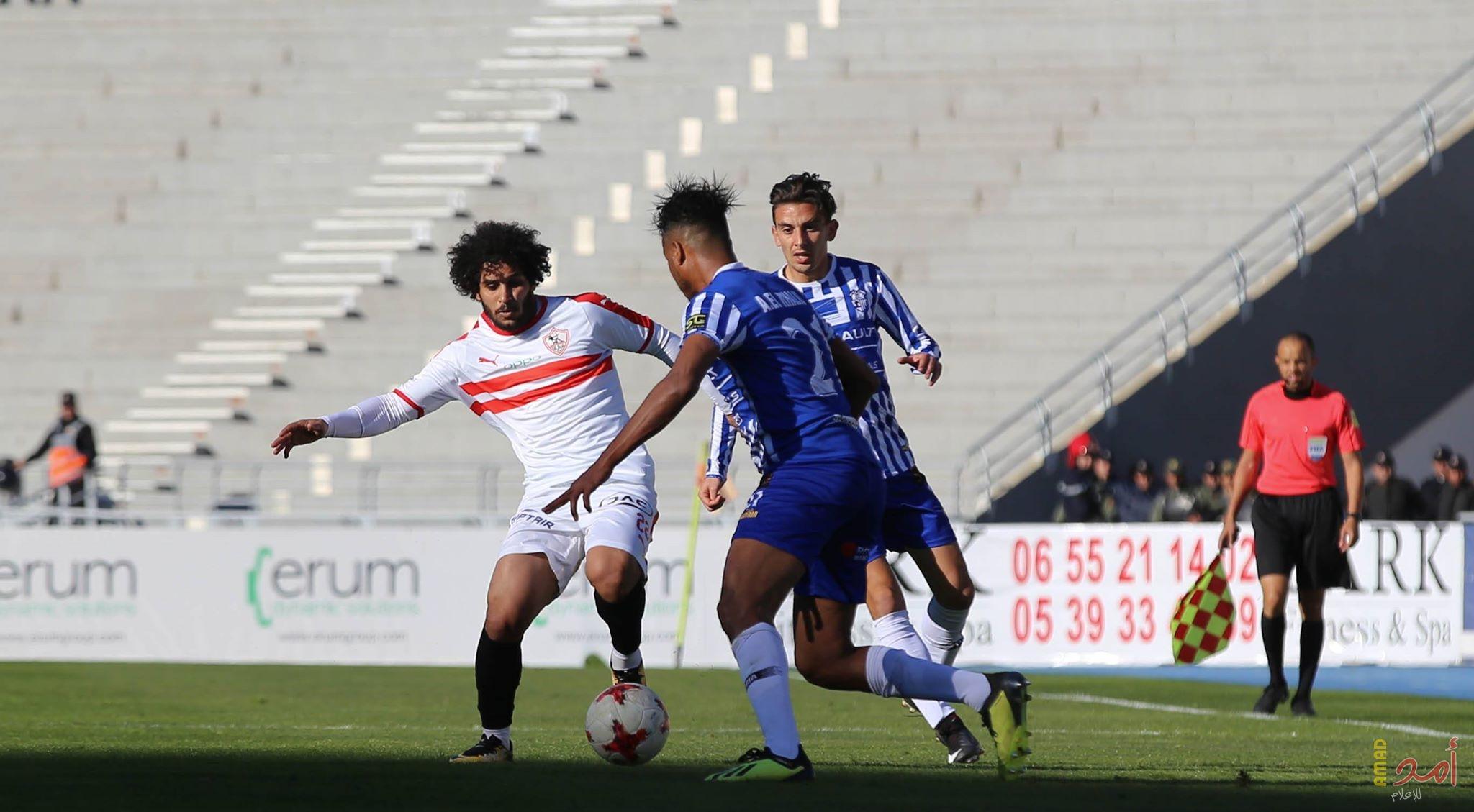 بالفيديو - هدف ملغي يثير الجدل في تعادل الزمالك مع اتحاد طنجة المغربي