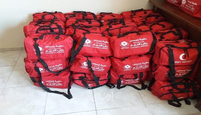 قافلة أميال من الابتسامات (37) تنفذ مشروع حقيبة "رزان النجار" الإسعافية في غزة