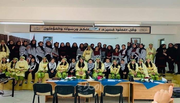 تربية قلقيلية تنظم مسابقة الدبكة الشعبية