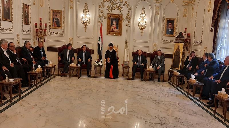 عبد الهادي يهنئ البطريرك يوحنا يازجي بعيد الميلاد ورأس السنة الميلادية