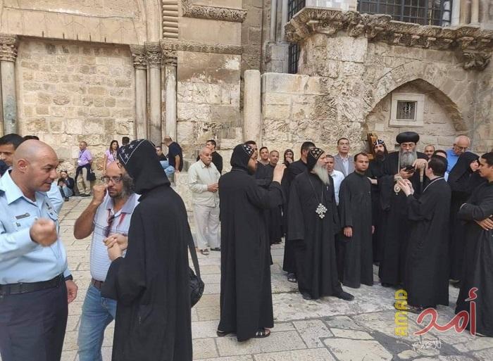 وفد من الكنيسة المصرية يزور القدس لبحث أزمة دير السلطان