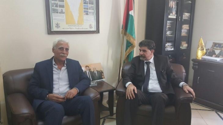 مدير تربية الاونروا ومدير مجمع الكنائس في لبنان يزور مقر الدائرة السياسية بدمشق
