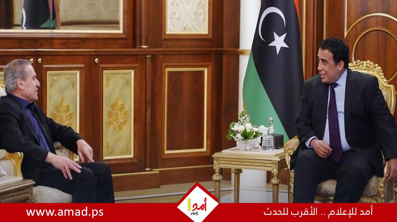 أبو ردينة يطلع رئيس المجلس الرئاسي الليبي على آخر التطورات الفلسطينية