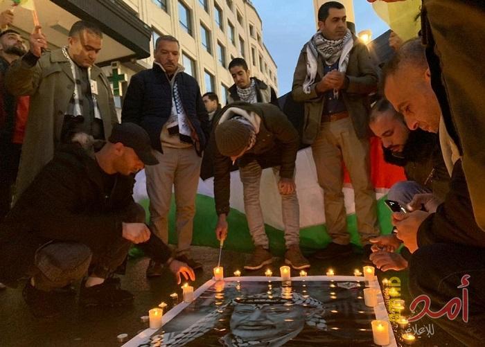 بالصور.. "التيار الإصلاحي بفتح" يحيى ذكرى استشهاد ياسر عرفات في بروكسل