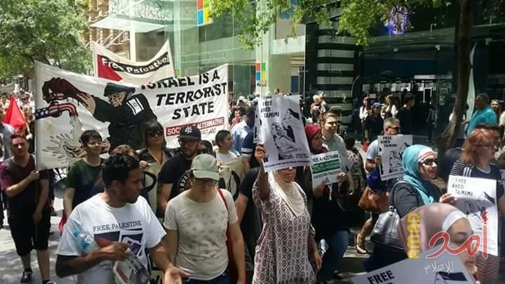 بالصور.. مسيرة تضامنية مع "عهد التميمي" في استراليا