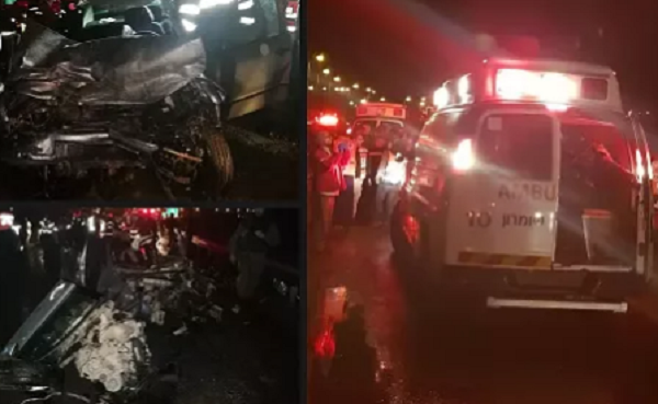 محدث بالصور.. مصرع 3 وإصابة 8 في حادث سير قرب نابلس