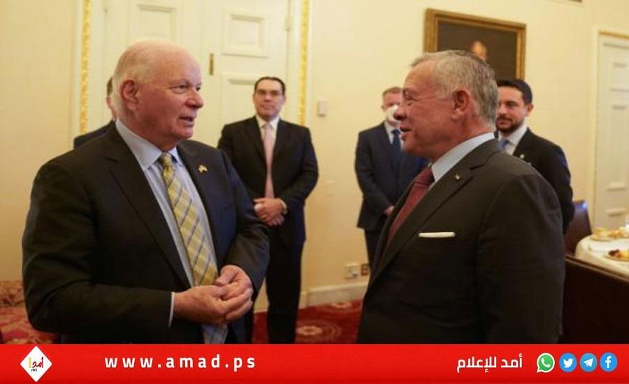 ملك الأردن يؤكد ضرورة تحريك عملية السلام بين الفلسطينيين وإسرائيل - صور