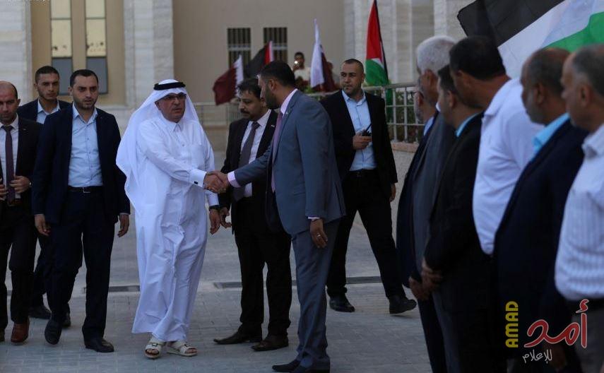بالصور.. العمادي يفتتح قصر العدل في غزة