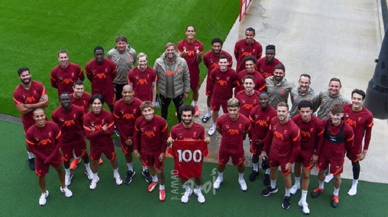ليفربول يحتفي بـ"محمد صلاح" بعد تسجيله 100 هدف في الدوري